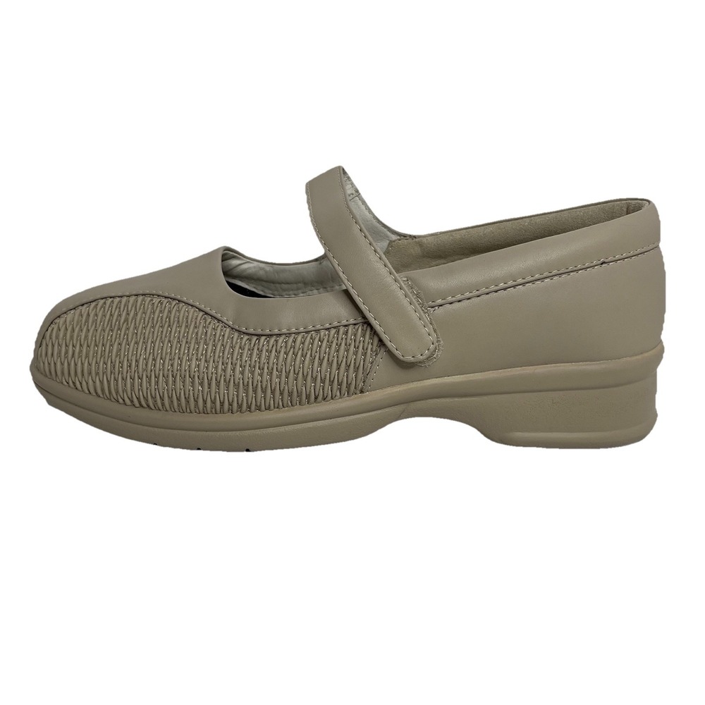 Propet Women's Mary Jane Walker Tan Leather Comfort Shoes 9.5 X(2E)